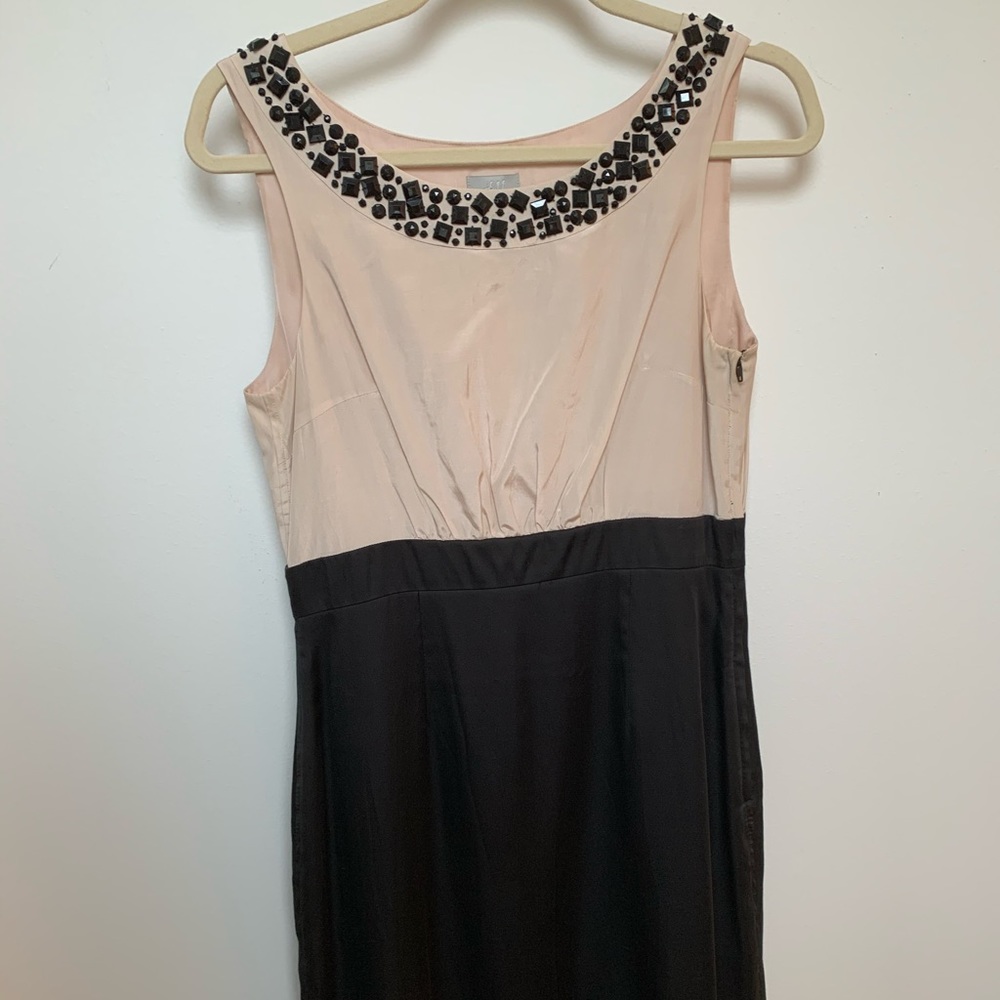 H&M Beaded Tan and Black Cocktail Dress